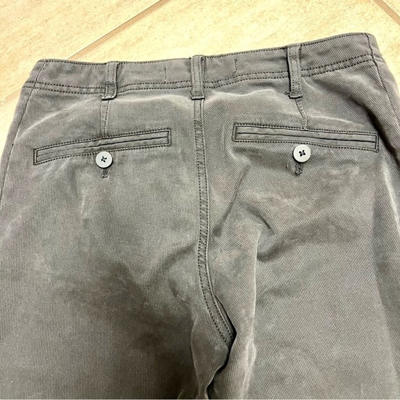 Anthropologie Black Mid Rise Skinny Ankle Pants Button Cuffs Women's 26 black - Picture 7 of 8